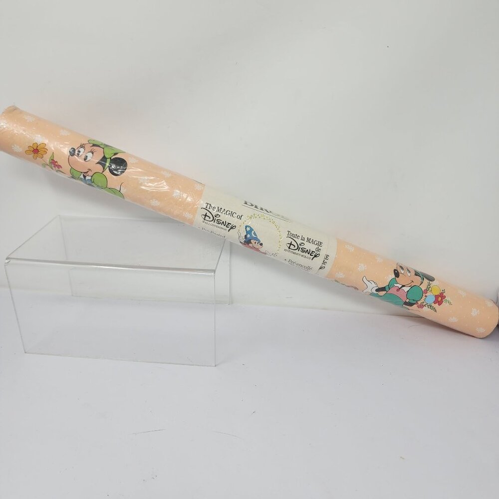 Disney Birge Vintage Pre-Pasted Wallcovering Double Roll 20" Wide Minnie Mickey